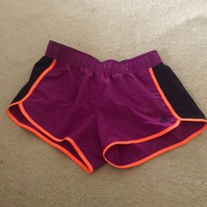 Purple athletic shorts